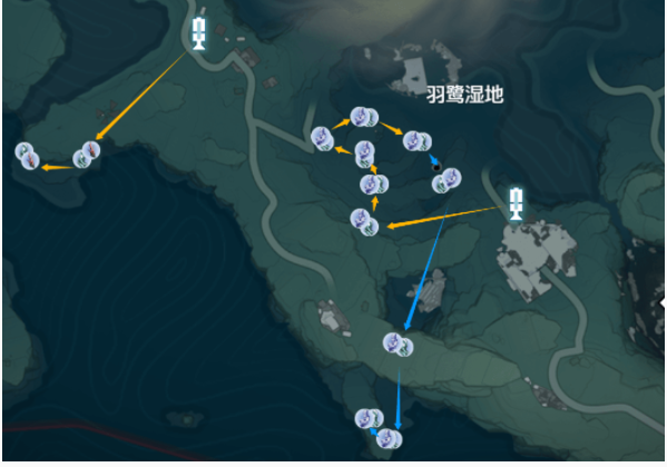 鸣潮紫晶簇采集路线图 紫晶簇材料速刷位置大全